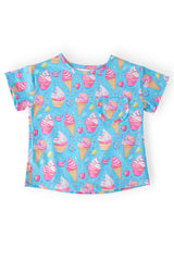 Delightful Desserts Ruffle Pocket Tee-Mila & Rose ®