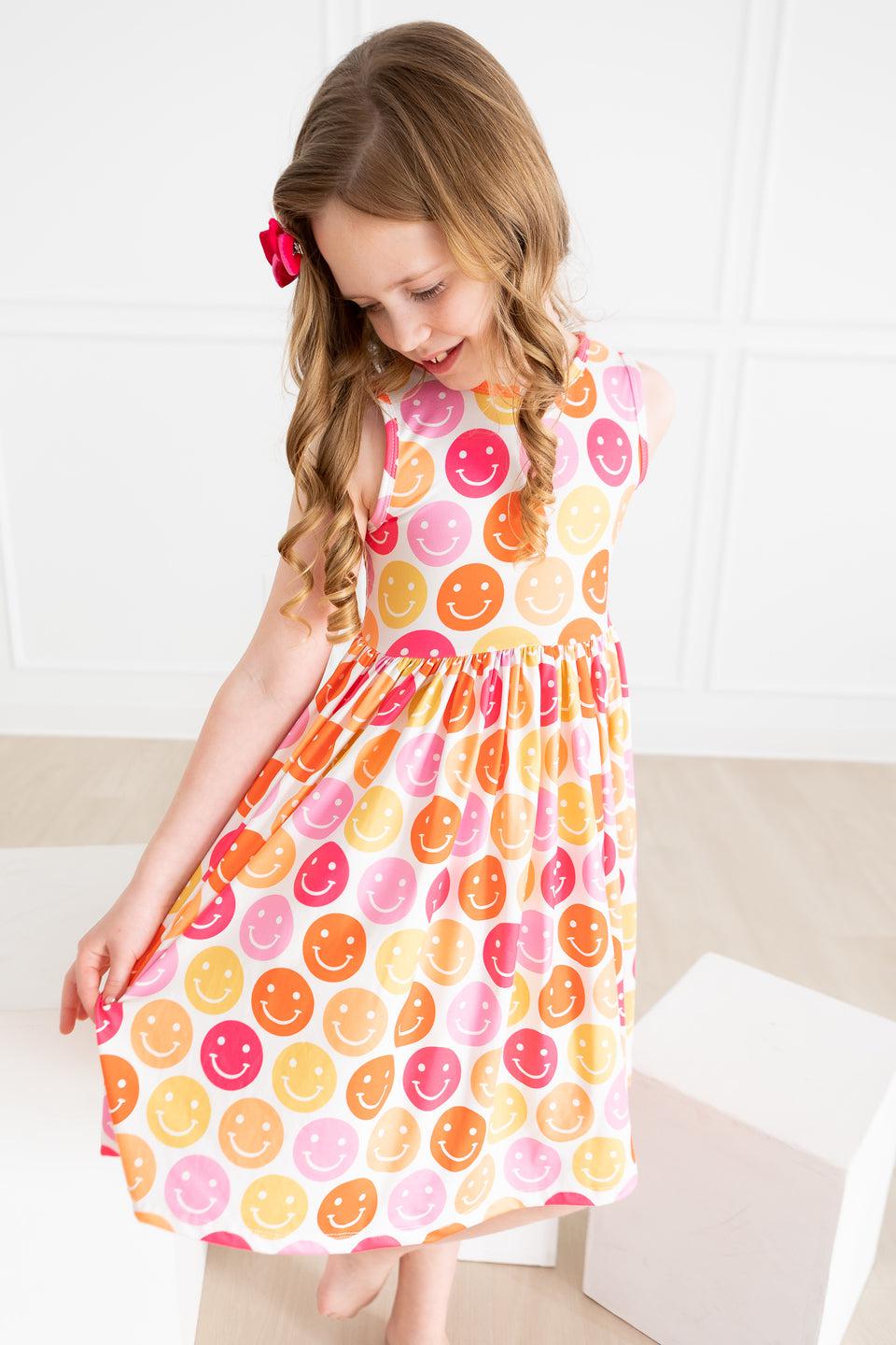 SALE Don't Worry, Be Hippy Tank Twirl Dress-Mila & Rose ®