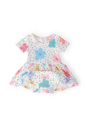 Dots & Daisies S/S Twirl Bodysuit-Mila & Rose ®