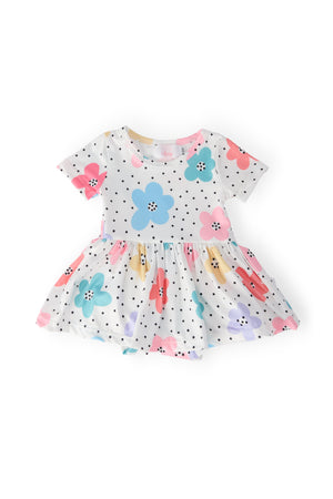 Dots & Daisies S/S Twirl Bodysuit-Mila & Rose ®
