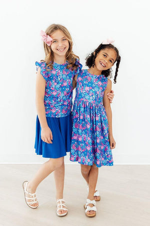 Dreaming Daisies S/S Ruffle Tee-Mila & Rose ®