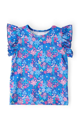 Dreaming Daisies S/S Ruffle Tee-Mila & Rose ®