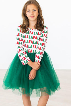 Fa la la L/S Tutu Dress-Mila & Rose ®