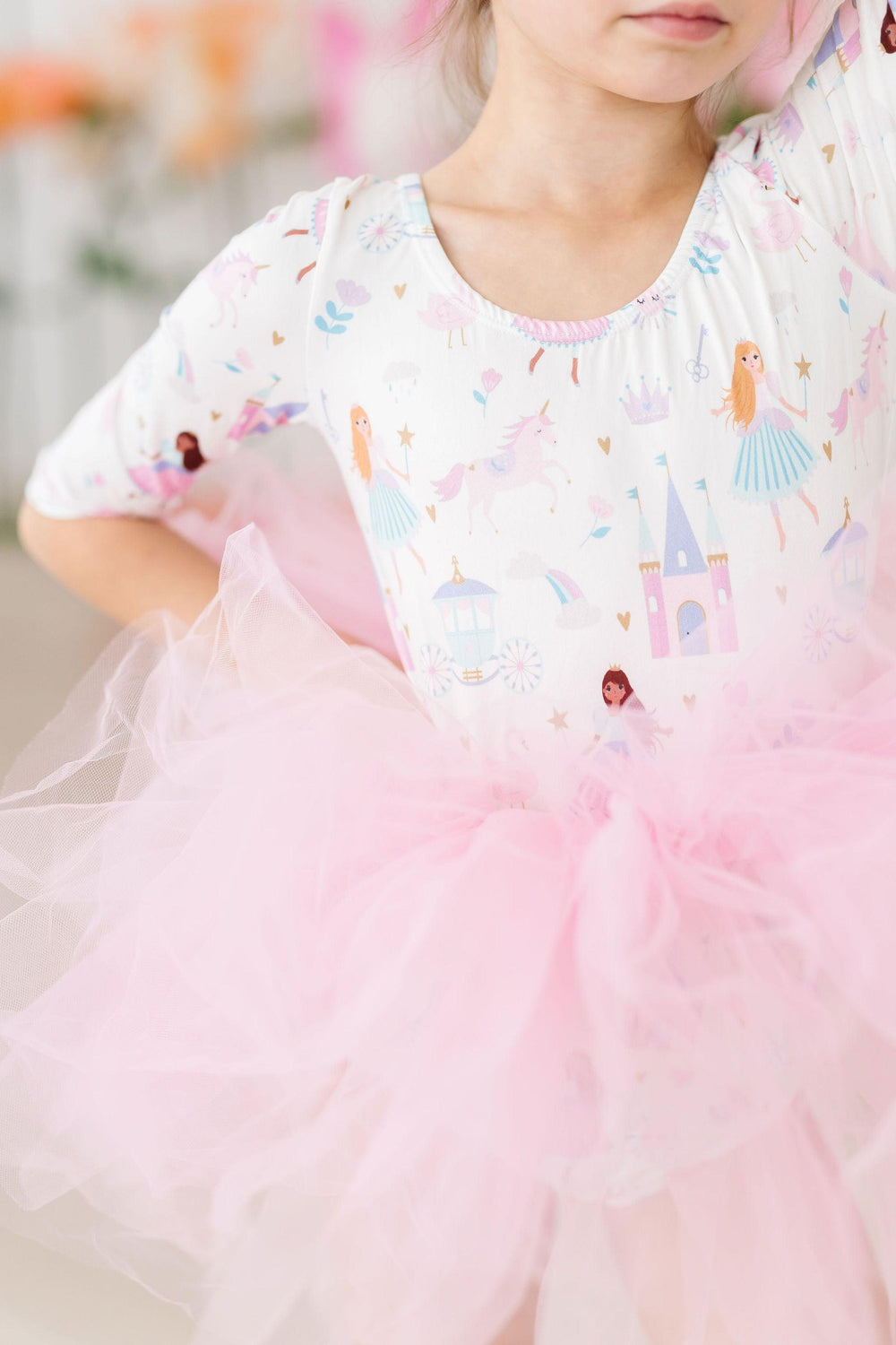 Fairy Princess 3/4 Sleeve Tutu Leotard-Mila & Rose ®
