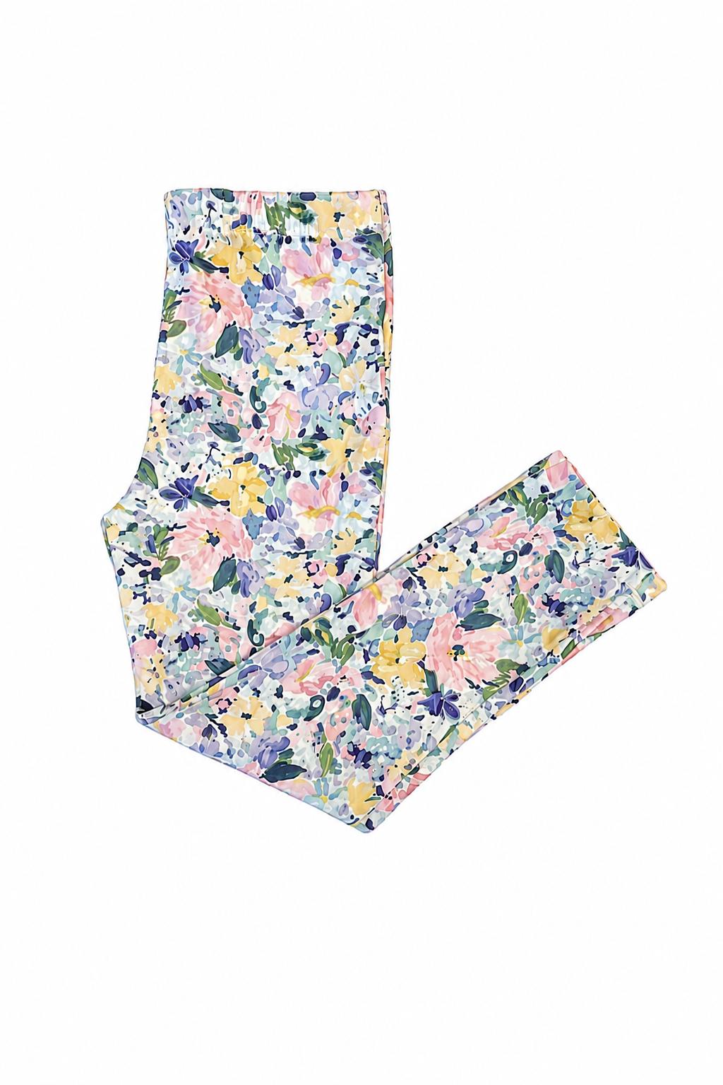 Fall Floral Leggings-Mila & Rose ®