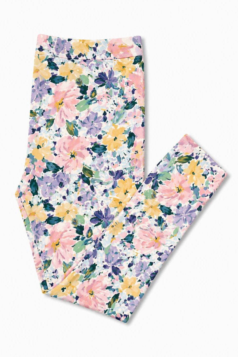 Fall Floral Leggings-Mila & Rose ®