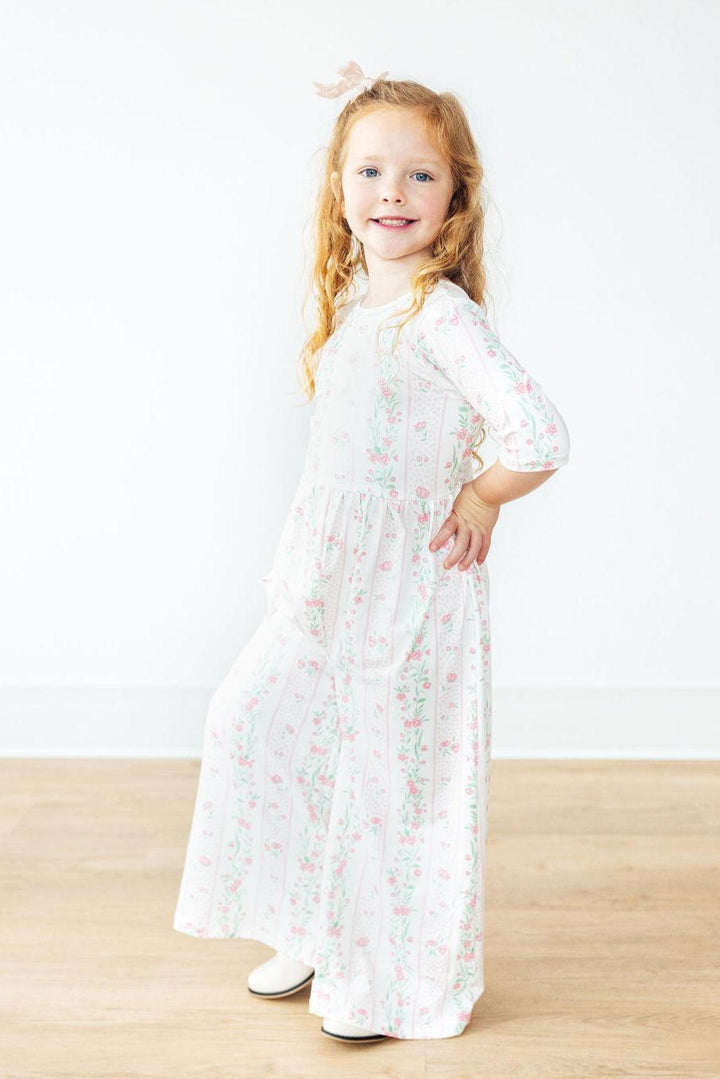 Fancy Florals Wide Leg Jumpsuit-Mila & Rose ®