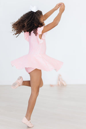 (V) Feeling Pink S/S Twirl Leotard-Mila & Rose ®
