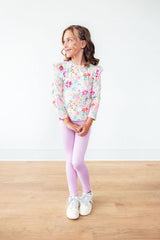 Field of Flowers L/S Ruffle Tee-Mila & Rose ®