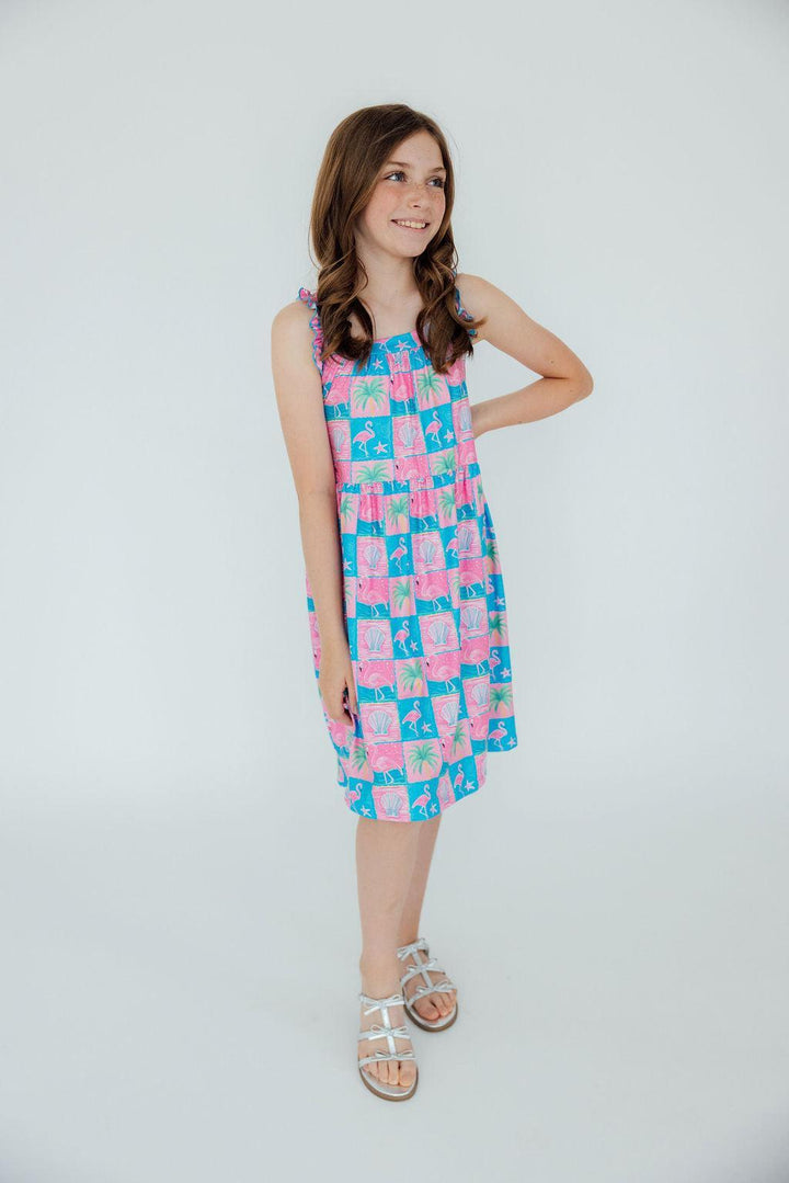 Flock Star Ruffle Cross Back Dress-Mila & Rose ®