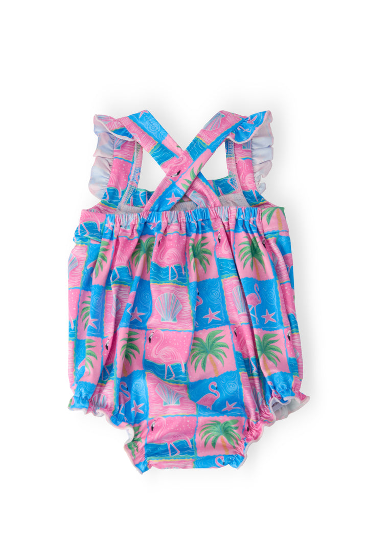 Flock Star Ruffle Cross Back Romper-Mila & Rose ®