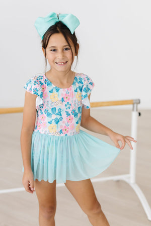Floral Garden S/S Twirl Leotard-Mila & Rose ®