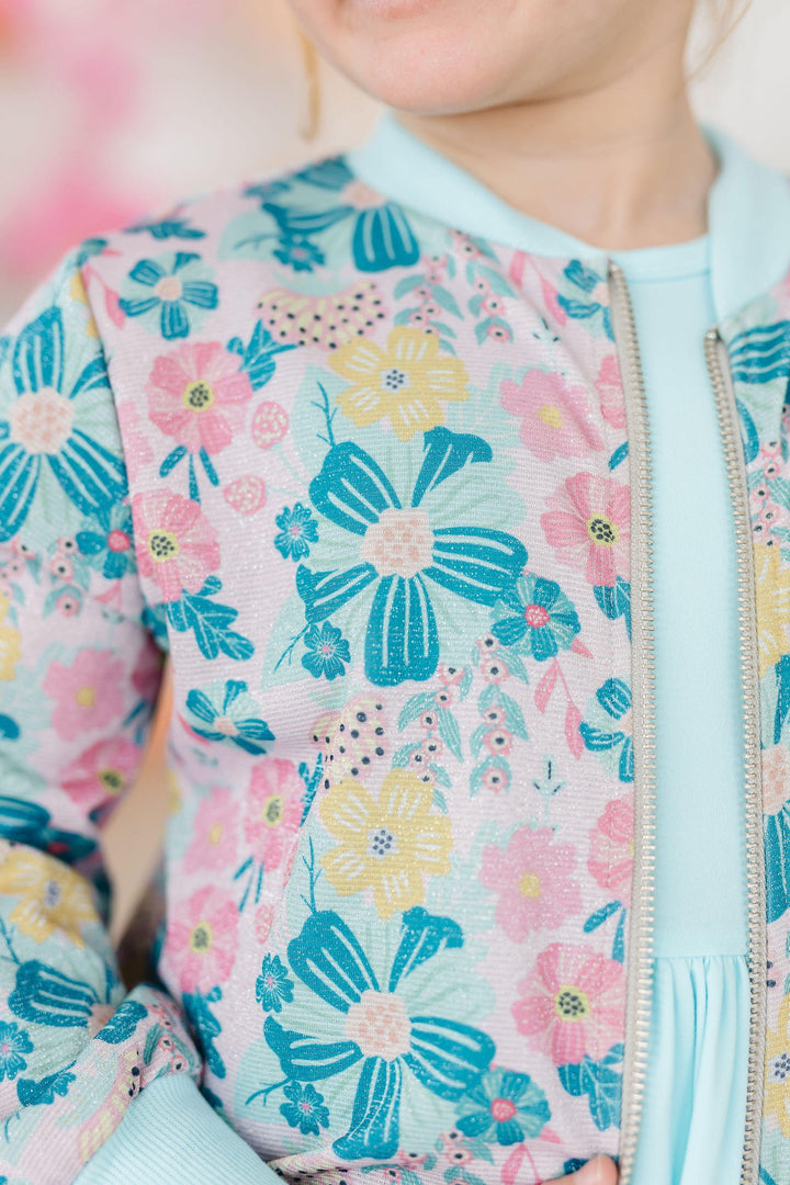 Floral Garden Shimmer Jacket-Mila & Rose ®
