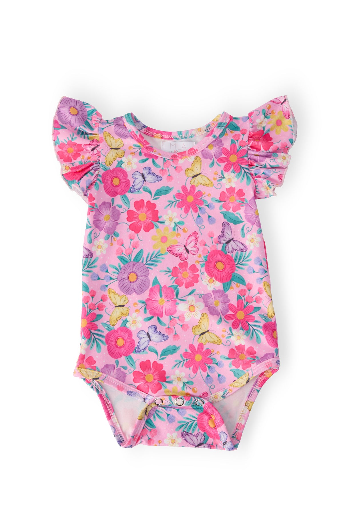 Fluttering Garden S/S Flutter Bodysuit-Mila & Rose ®
