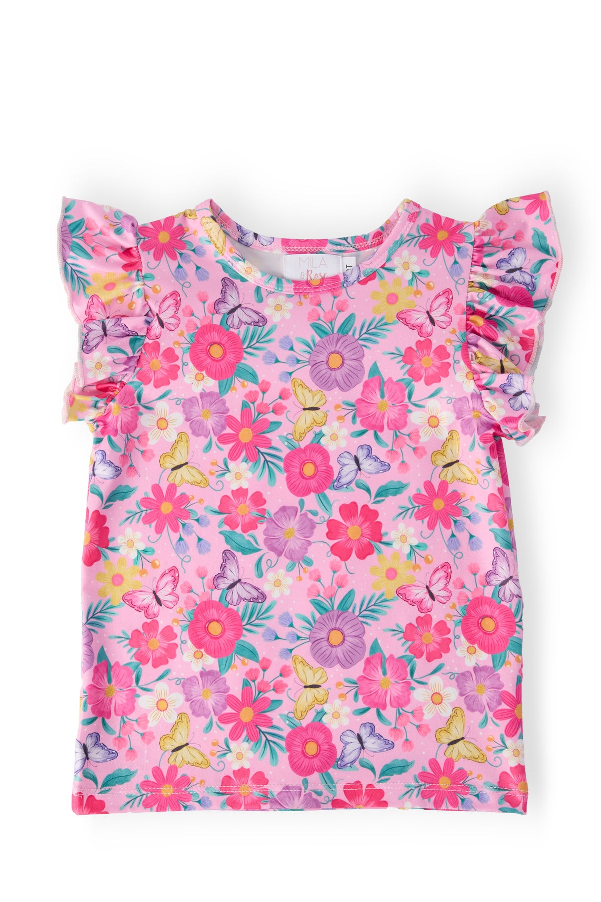 Fluttering Garden S/S Ruffle Tee-Mila & Rose ®