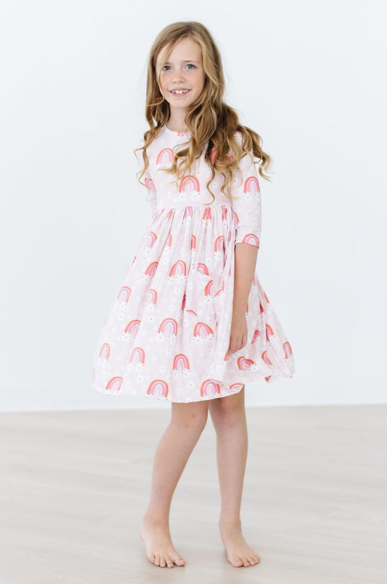 matching sister fall dresses Big Sister Bamboo Twirl Dress