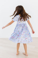 Galactic Unicorns S/S Pocket Twirl Dress-Mila & Rose ®