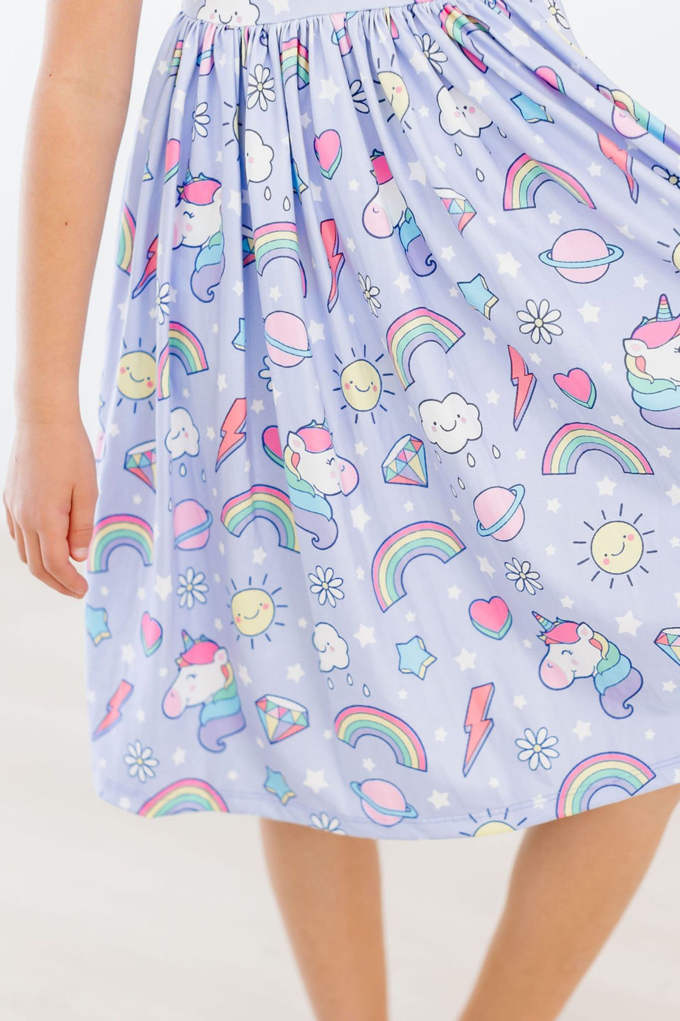 Galactic Unicorns S/S Pocket Twirl Dress-Mila & Rose ®
