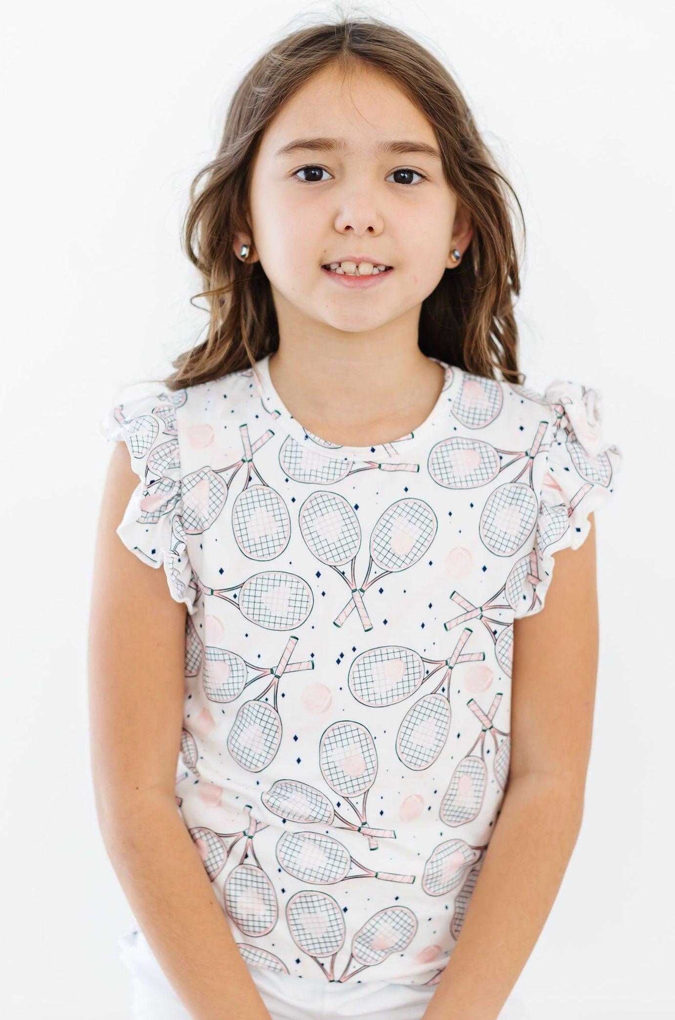 SALE Game, Set, Match S/S Ruffle Tee-Mila & Rose ®