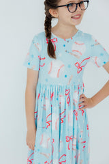 SALE Grand Slam Glam S/S Pocket Twirl Dress-Mila & Rose ®