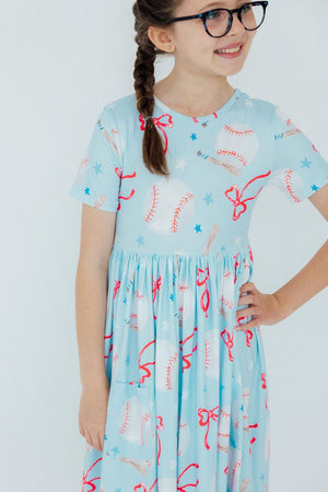 Grand Slam Glam S/S Pocket Twirl Dress-Mila & Rose ®