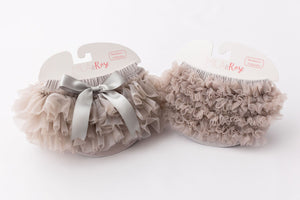 Gray Ruffle Bum Bloomer-Mila & Rose ®