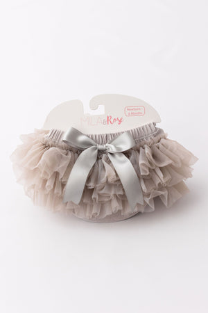 Gray Ruffle Tutu Bloomer-Mila & Rose ®