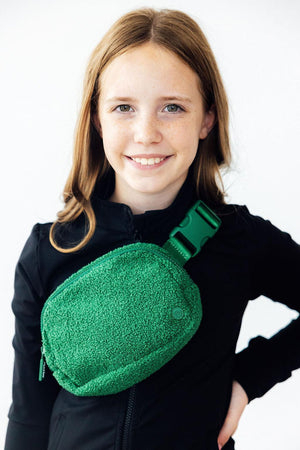 Green Fleece Belt Bag-Mila & Rose ®