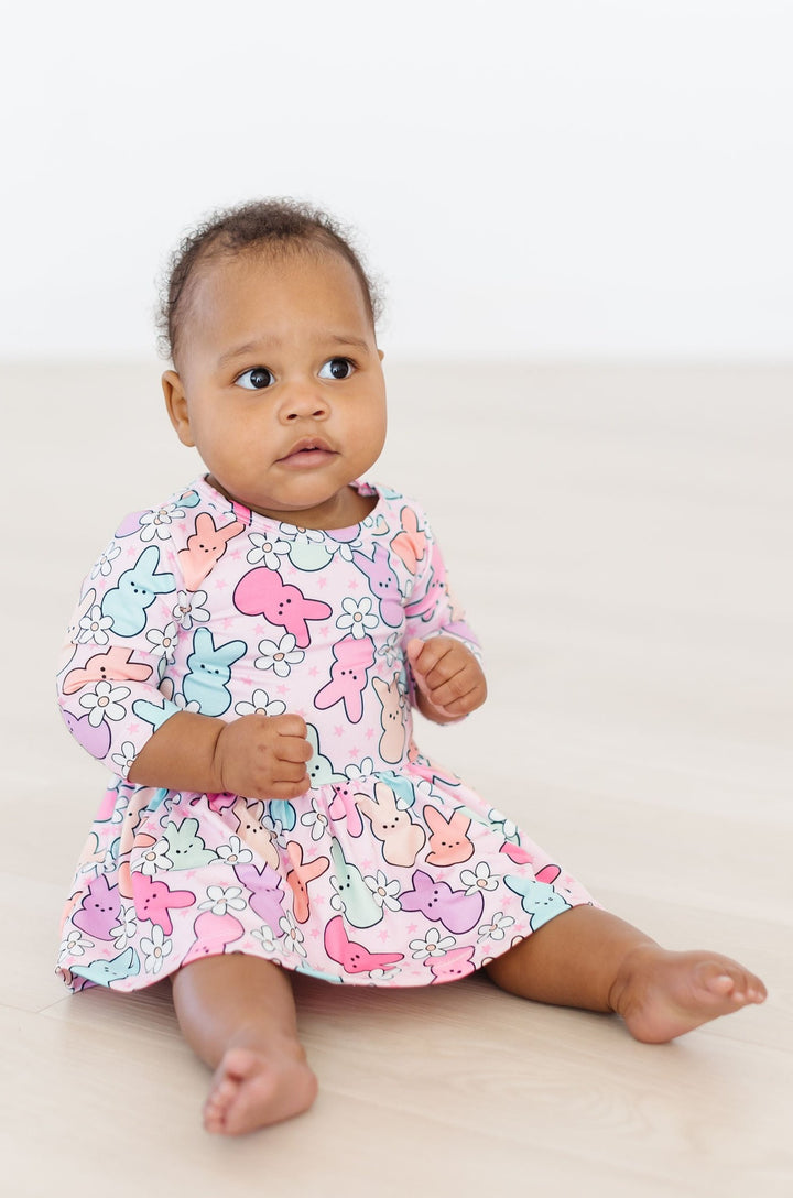 Hangin with My Peeps 3/4 Sleeve Twirl Bodysuit-Mila & Rose ®