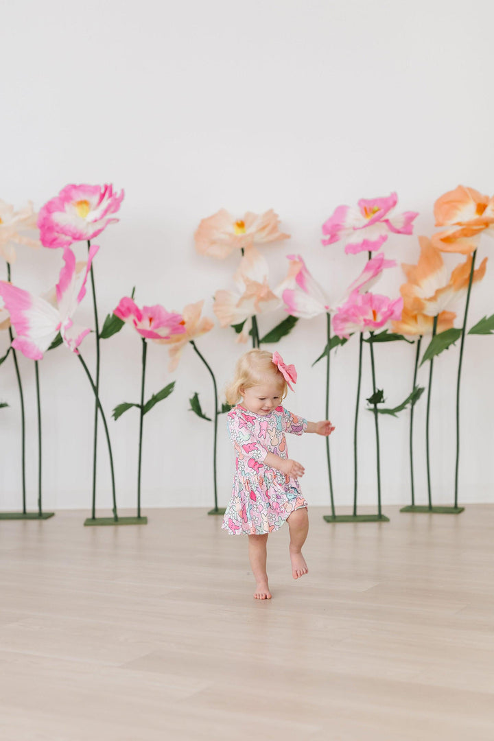 Hangin with My Peeps 3/4 Sleeve Twirl Bodysuit-Mila & Rose ®