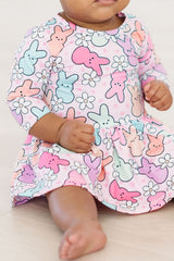 Hangin with My Peeps 3/4 Sleeve Twirl Bodysuit-Mila & Rose ®