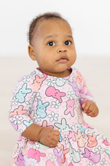 Hangin with My Peeps 3/4 Sleeve Twirl Bodysuit-Mila & Rose ®