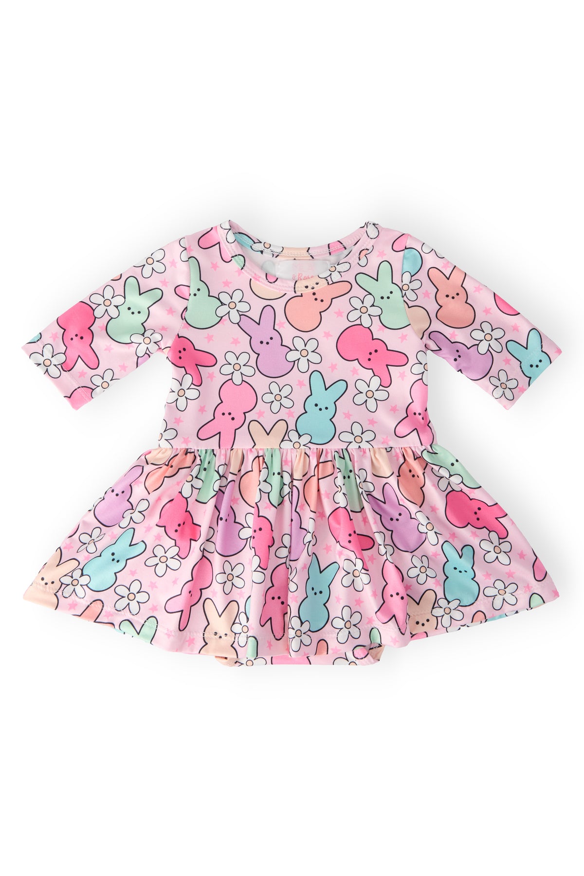 Hangin with My Peeps 3/4 Sleeve Twirl Bodysuit-Mila & Rose ®
