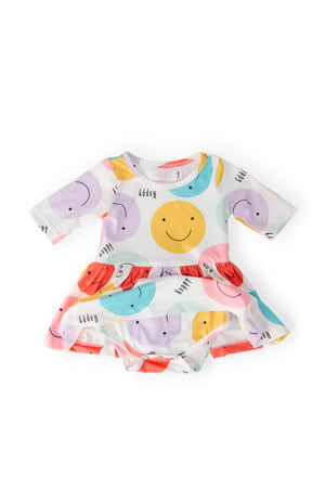 Happy Days 3/4 Sleeve Twirl Bodysuit-Mila & Rose ®