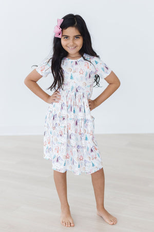 SALE Happy Camper S/S Pocket Twirl Dress-Mila & Rose ®