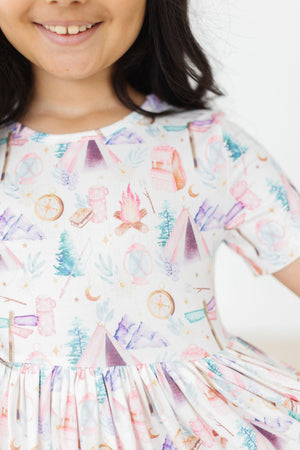 SALE Happy Camper S/S Pocket Twirl Dress-Mila & Rose ®