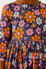 Haunted Garden 3/4 Sleeve Pocket Twirl Dress-Mila & Rose ®