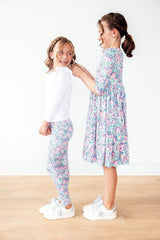 Head in the Clouds 3/4 Sleeve Pocket Twirl Dress-Mila & Rose ®