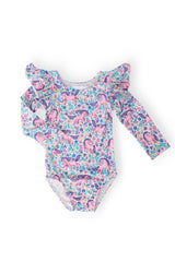 Head in the Clouds L/S Flutter Sleeve Leotard-Mila & Rose ®