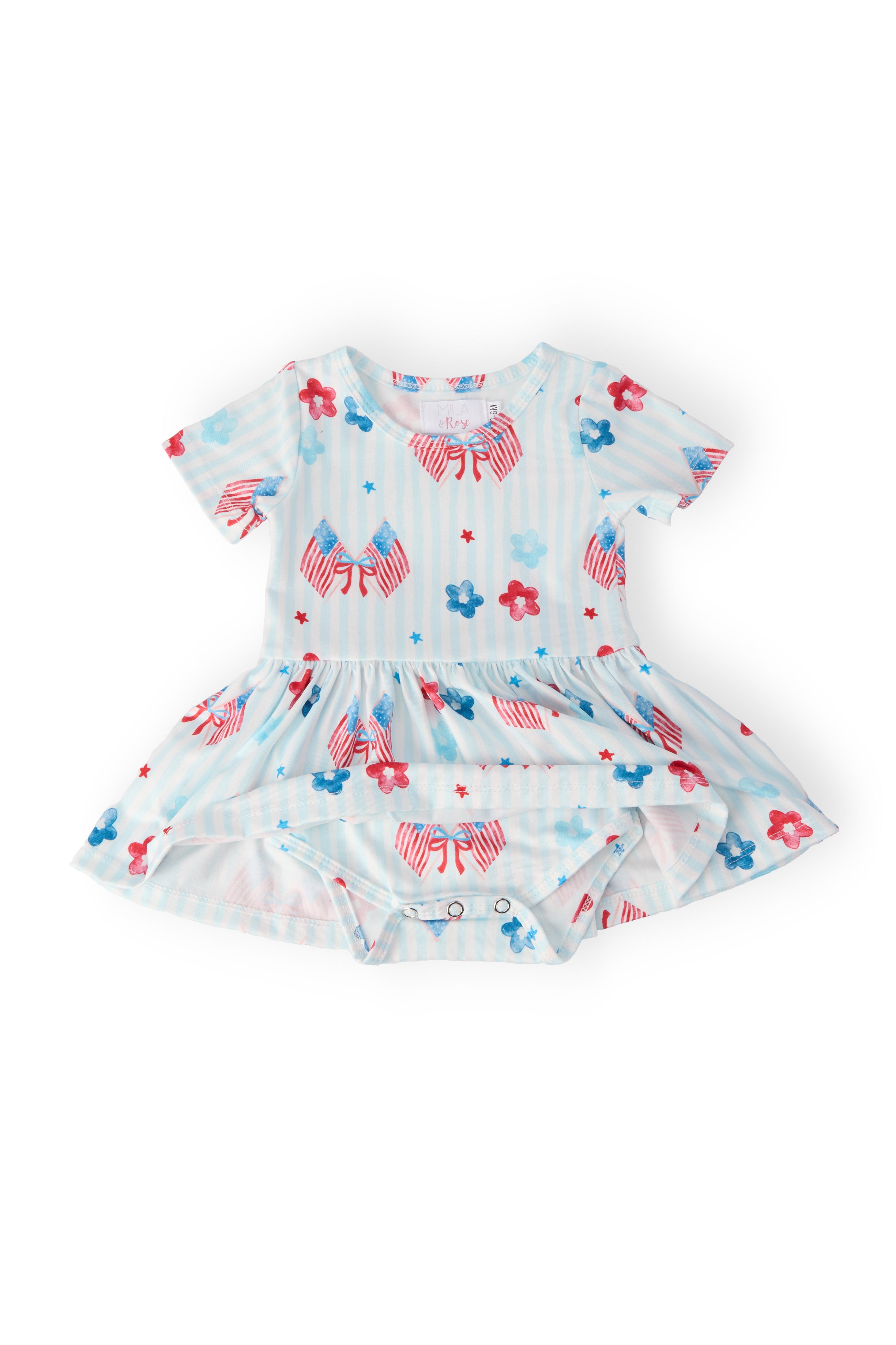 Home of the Brave S/S Twirl Bodysuit-Mila & Rose ®