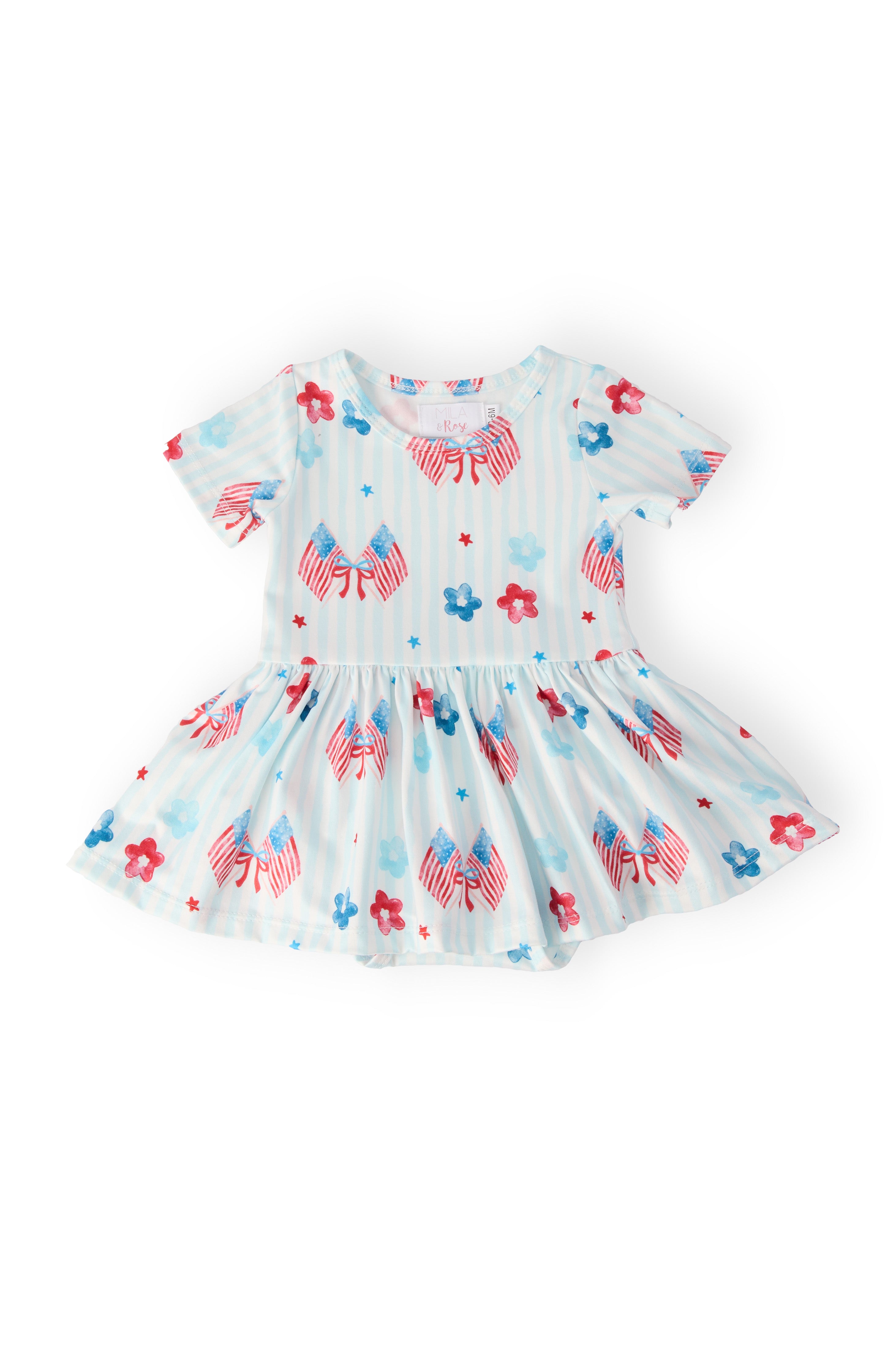 Home of the Brave S/S Twirl Bodysuit-Mila & Rose ®