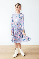 Honeysuckle L/S Pocket Twirl Dress-Mila & Rose ®