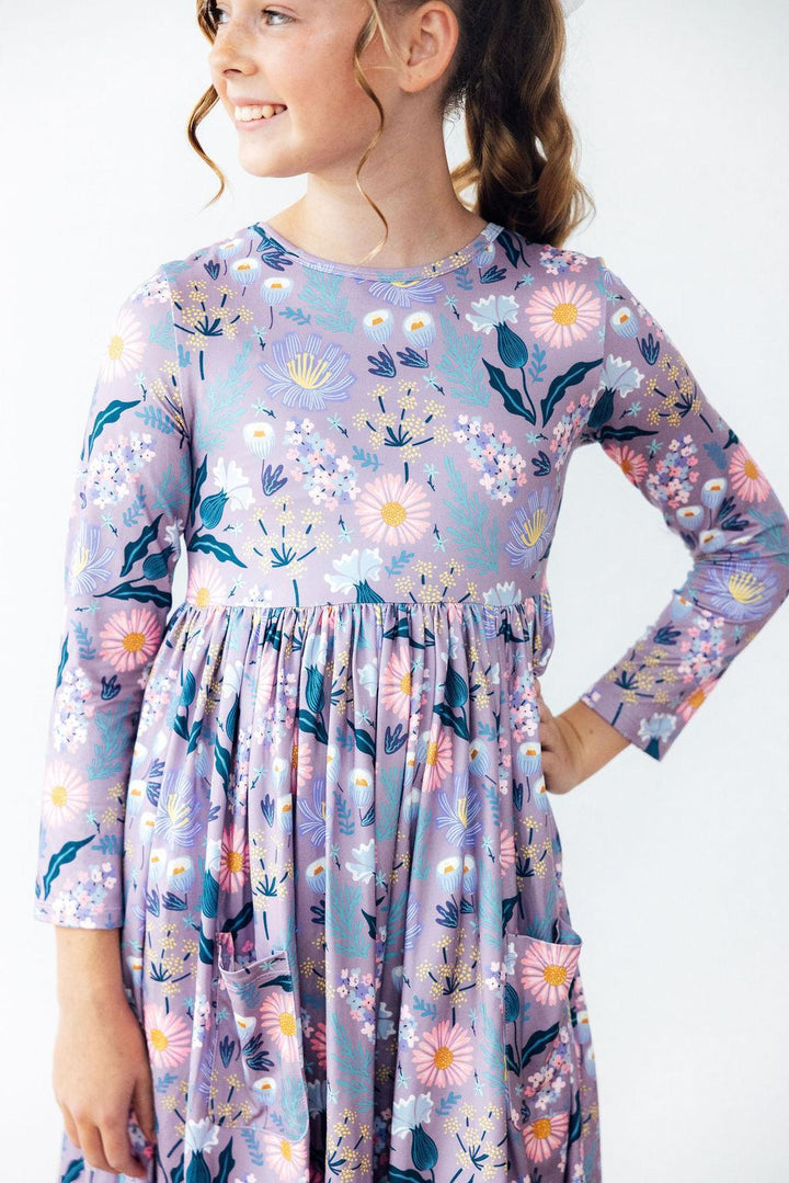 Honeysuckle L/S Pocket Twirl Dress-Mila & Rose ®