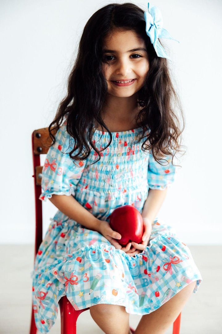 Honor Roll Smocked Ruffle Dress-Mila & Rose ®