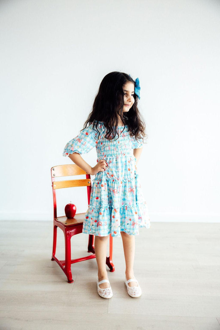 Honor Roll Smocked Ruffle Dress-Mila & Rose ®