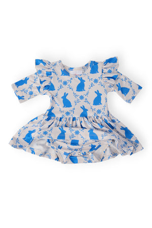 Hop 'til You Drop 3/4 Sleeve Twirl Flutter Bodysuit-Mila & Rose ®