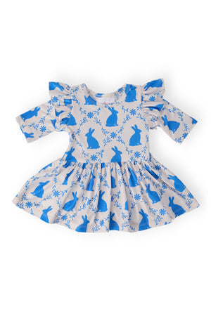 Hop 'til You Drop 3/4 Sleeve Twirl Flutter Bodysuit-Mila & Rose ®