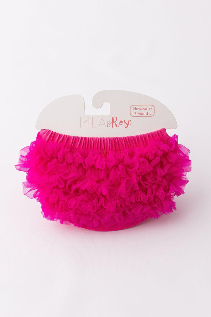 Hot Pink Ruffle Bum Bloomer-Mila & Rose ®