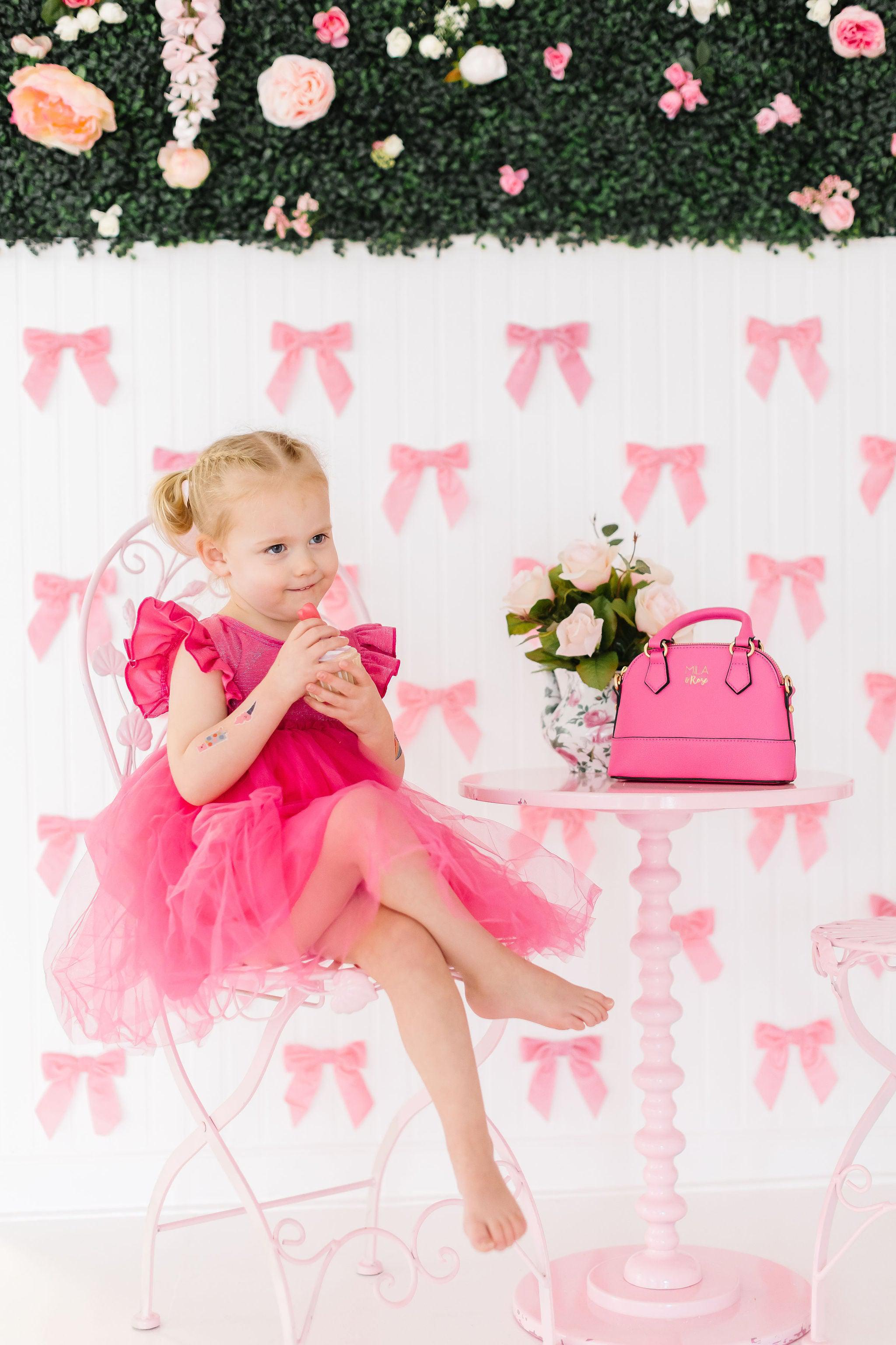 Girls' Hot Pink Shimmer Tutu Dress Size: 5/6 by Mila & Rose Girls' Hot Pink Shimmer Tutu Dress Size: 5/6 by Mila & Rose