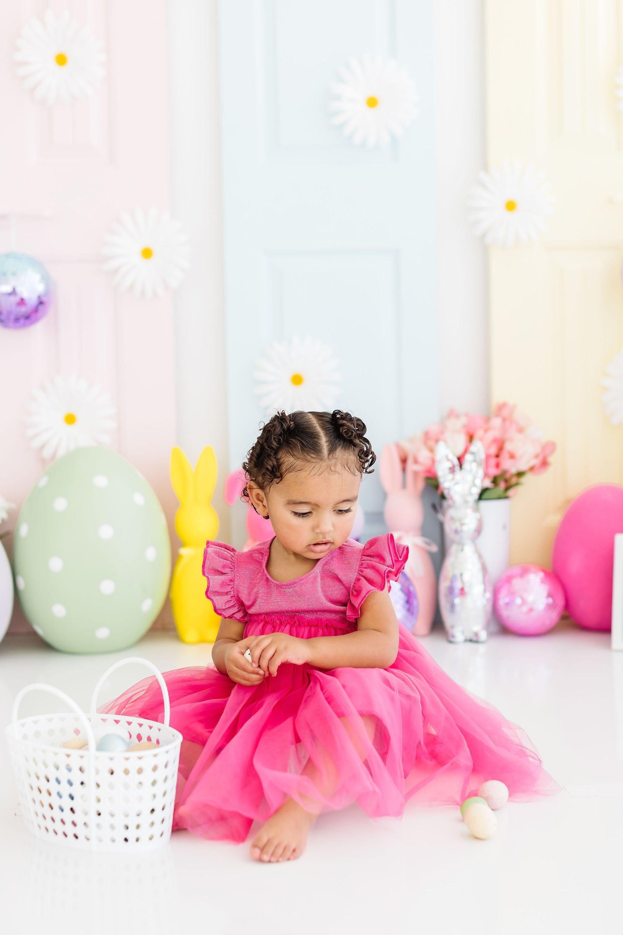 Hot Pink Shimmer Tutu Dress-Mila & Rose ®